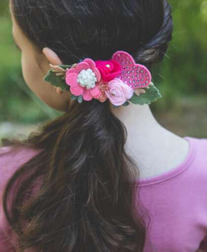 Pink Princess Floral Headband