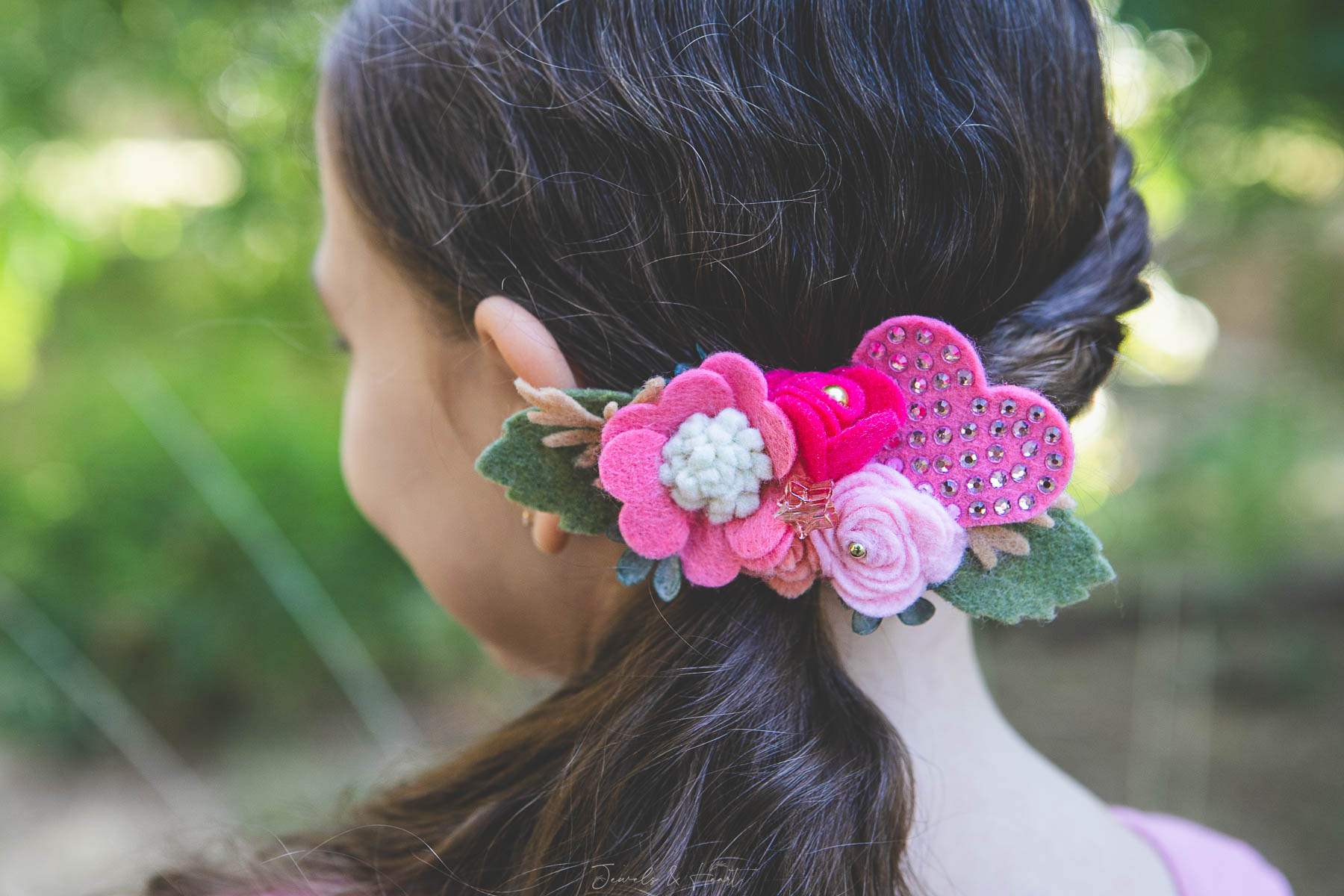 Pink Princess Floral Headband