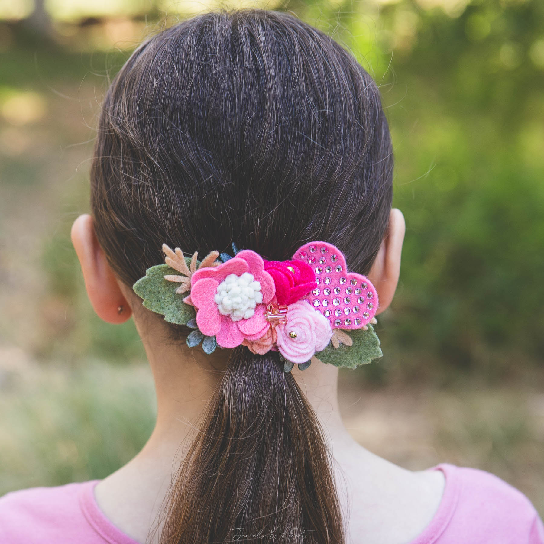 Pink Princess Floral Headband